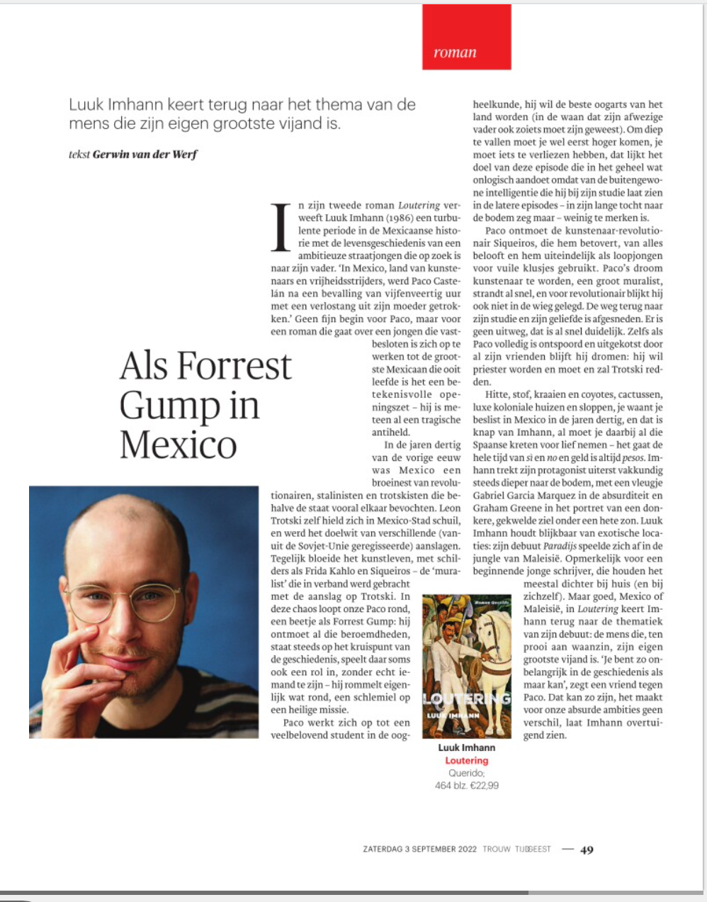 Recensie van Loutering in Trouw